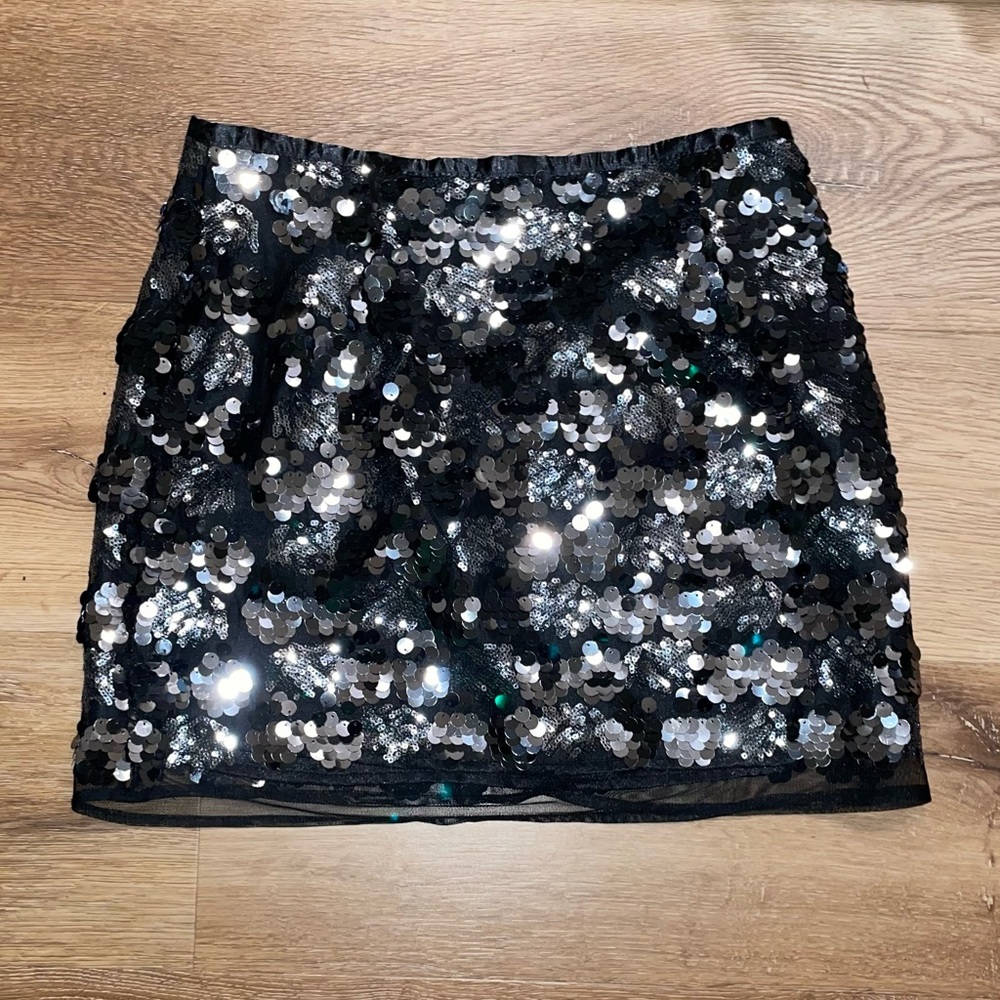 Sequin mini skirt